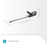 Gardena Nożyce do żywopłotu EasyCut 55/18V, zestaw