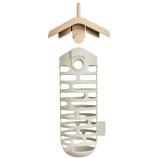 Karmnik na kulki z łójem Cosy suet ball feeder, kolor grzybowo-beżowy, 10 cm