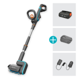 Gardena Akumulatorowy wielofunkcyjny odkurzacz AquaBrush patio 03/18 V P4A – zestaw