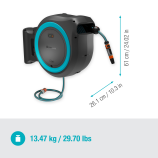Gardena Akumulatorowa skrzynka ścienna PowerRoll XXL, zestaw, 40 m, turkusowa