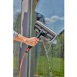 Gardena Cleansystem – myjka do okien, myjka do okien z mikrofibrą i krawędzią wycierającą