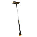 Fiskars Łopatka z trzepaczką i skrobaczką, teleskopowa, obrotowa, seria X 1078492