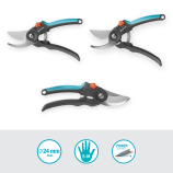 Gardena Nożyce ogrodowe PremiumCut Flex, obosieczne, nożyce ogrodowe, do zielonego drewna, 24 mm