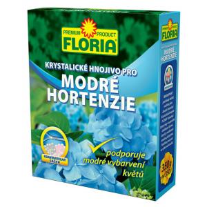 Floria crystalline na niebieskiej hortensji