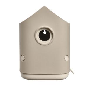 Budka dla ptaków „Cosy bird house” w kształcie grzyba, kolor beżowy, 18 cm