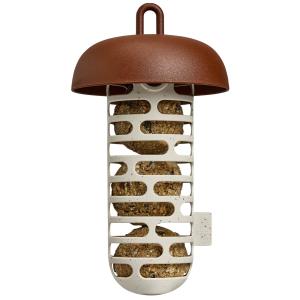 Karmnik na kulki z łójem Organic, kolor kasztanowo-brązowy, 12 cm