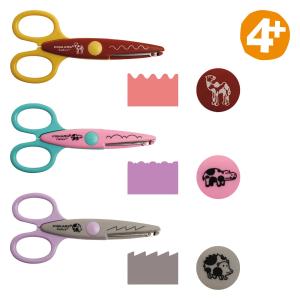 Zestaw nożyczek Fiskars Kidzors, 3 szt., motyw zwierzątek z zoo, 1003846