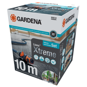 Gardena Wąż tekstylny Liano™ 10 m z przyłącznikiem do wewnętrznych kranów wodociągowych – zestaw